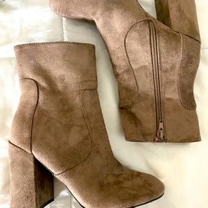 Suede Booties